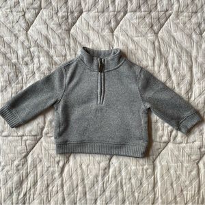NWOT Janie & Jack Mock Neck Half Zip Sweater